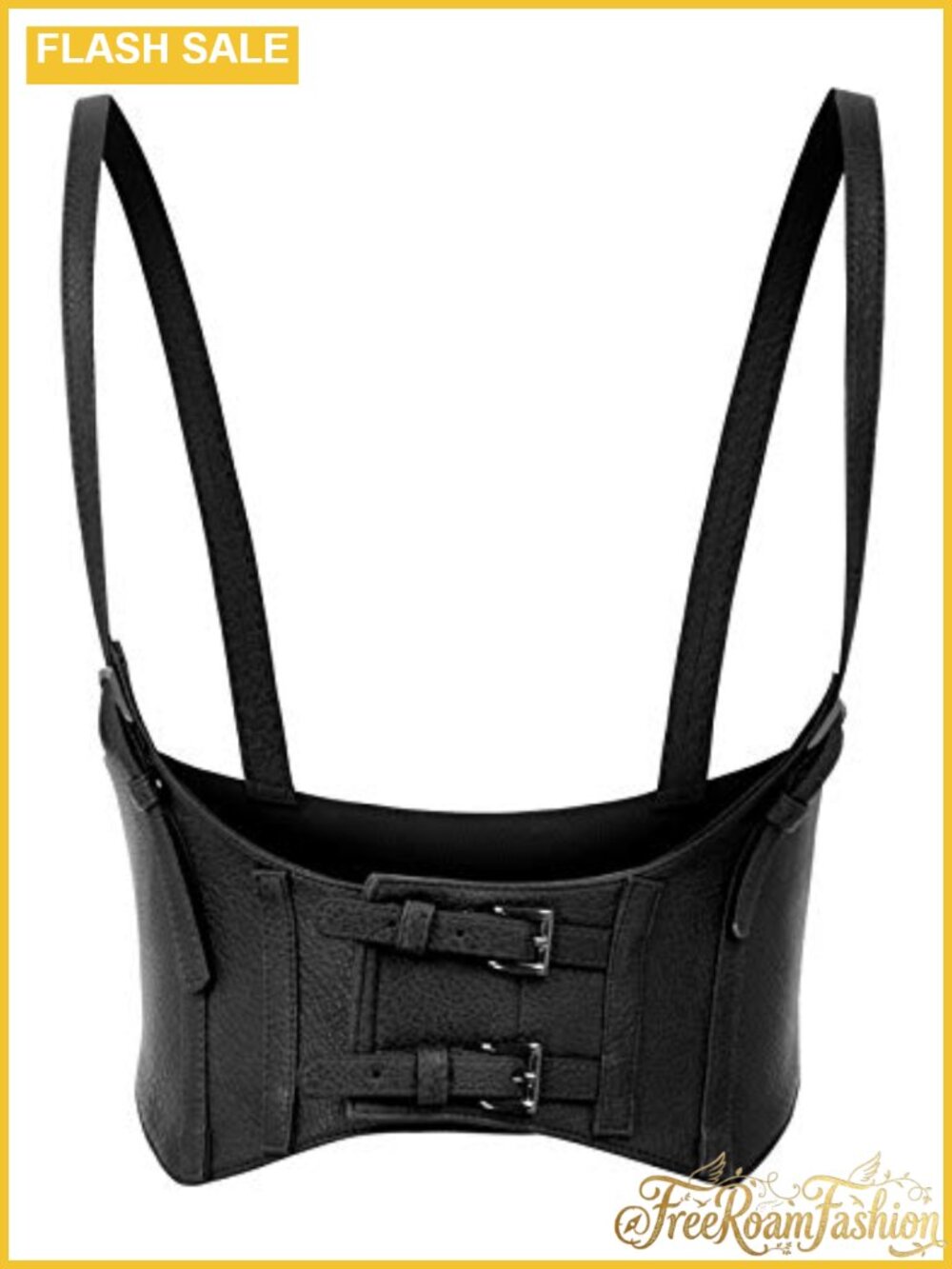 Faux Leather Steampunk Underbust Corset Waist Belt - Picture 1 of 6
